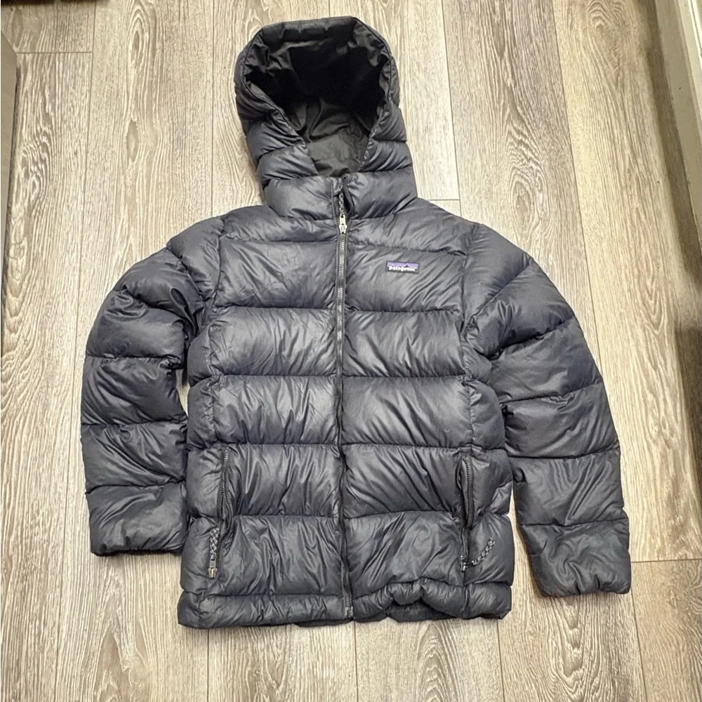 Patagonia netplus shells Kids Black Puffer Jacket size 12 big kids